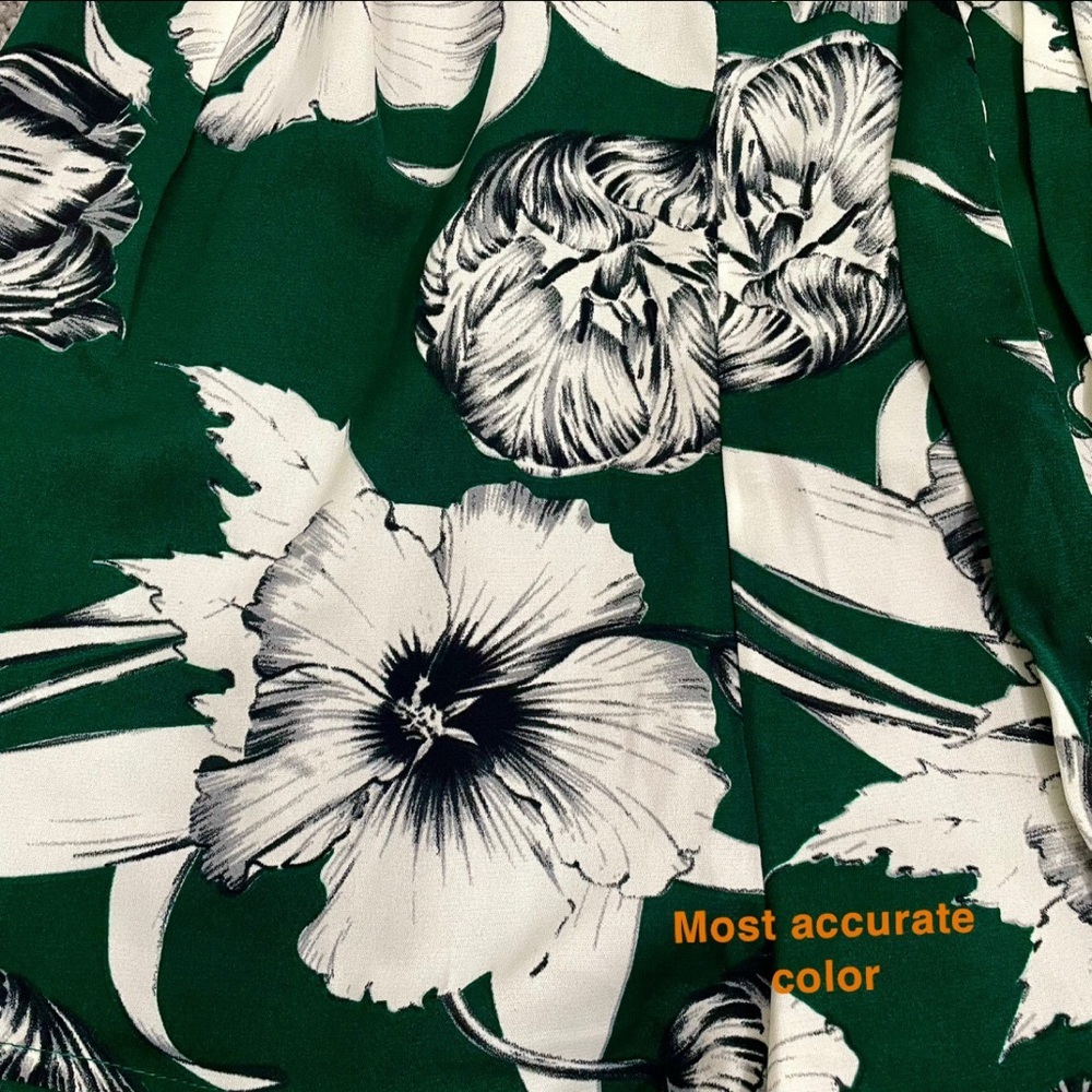 Lulus Flawless Moments Green Floral Print One-Shoulder Romper - Picture 13 of 15